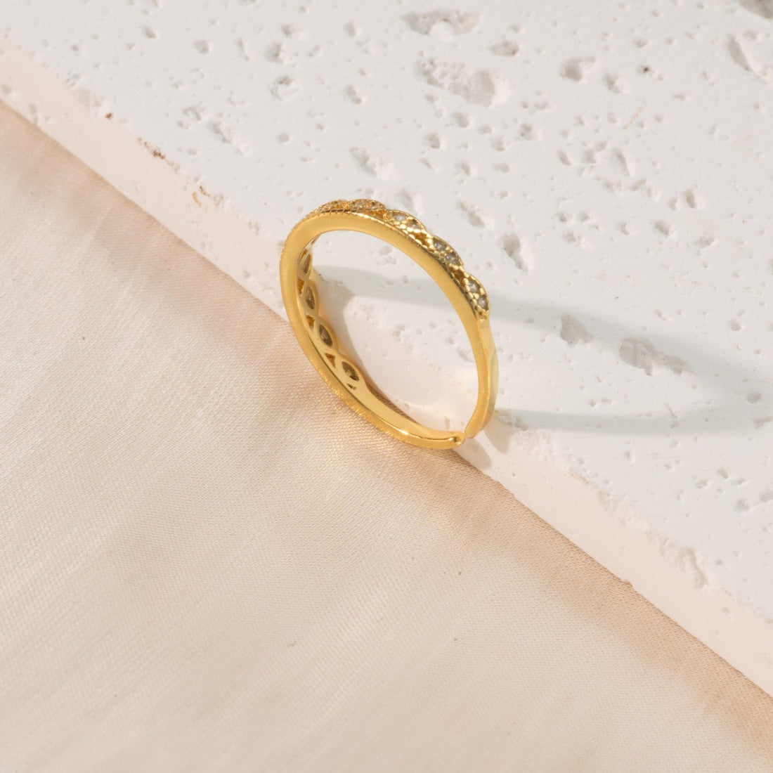 Dawn Whispers Ring – 925 Silver with 18K Gold Plating – View 5 | ARTTOO STUDIO