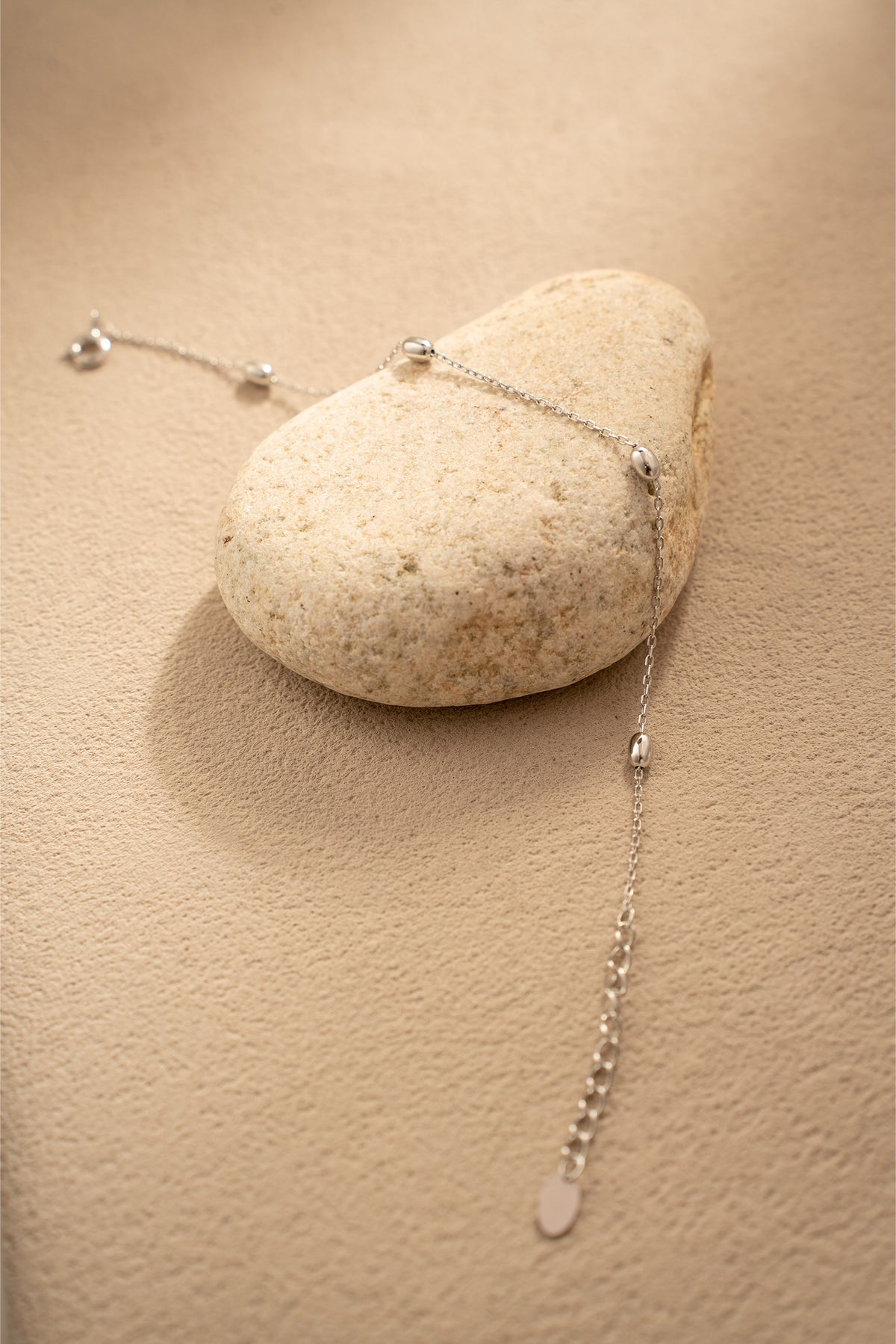 Orbit Beads Bracelet – 925 Silver Minimalist Chain – View 4 | ARTTOO STUDIO
