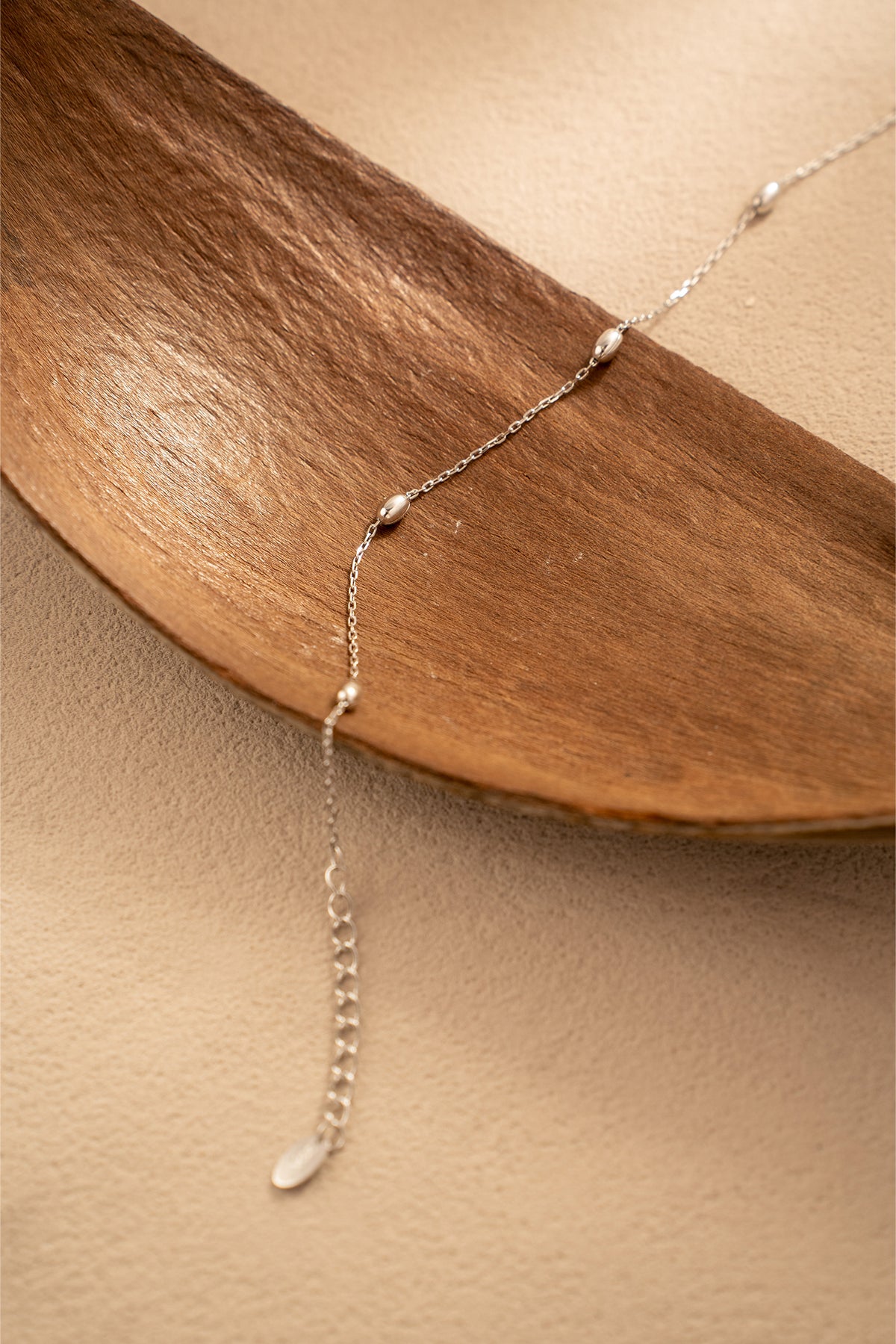 Orbit Beads Bracelet – 925 Silver Minimalist Chain – View 5 | ARTTOO STUDIO