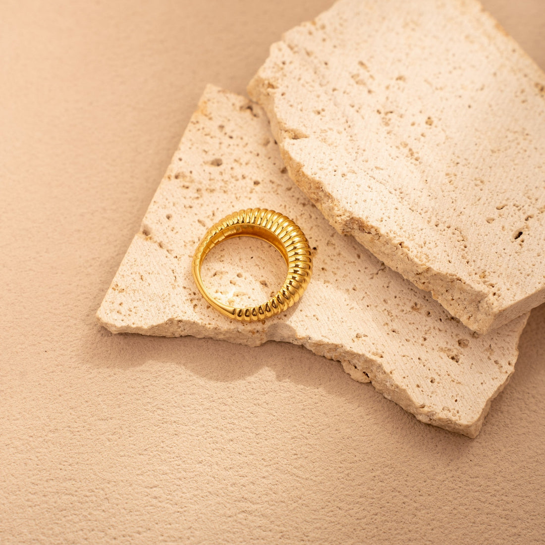 Sunlit Rhythm Ring – 18K Gold Vermeil on 925 Silver – View 8 | ARTTOO STUDIO