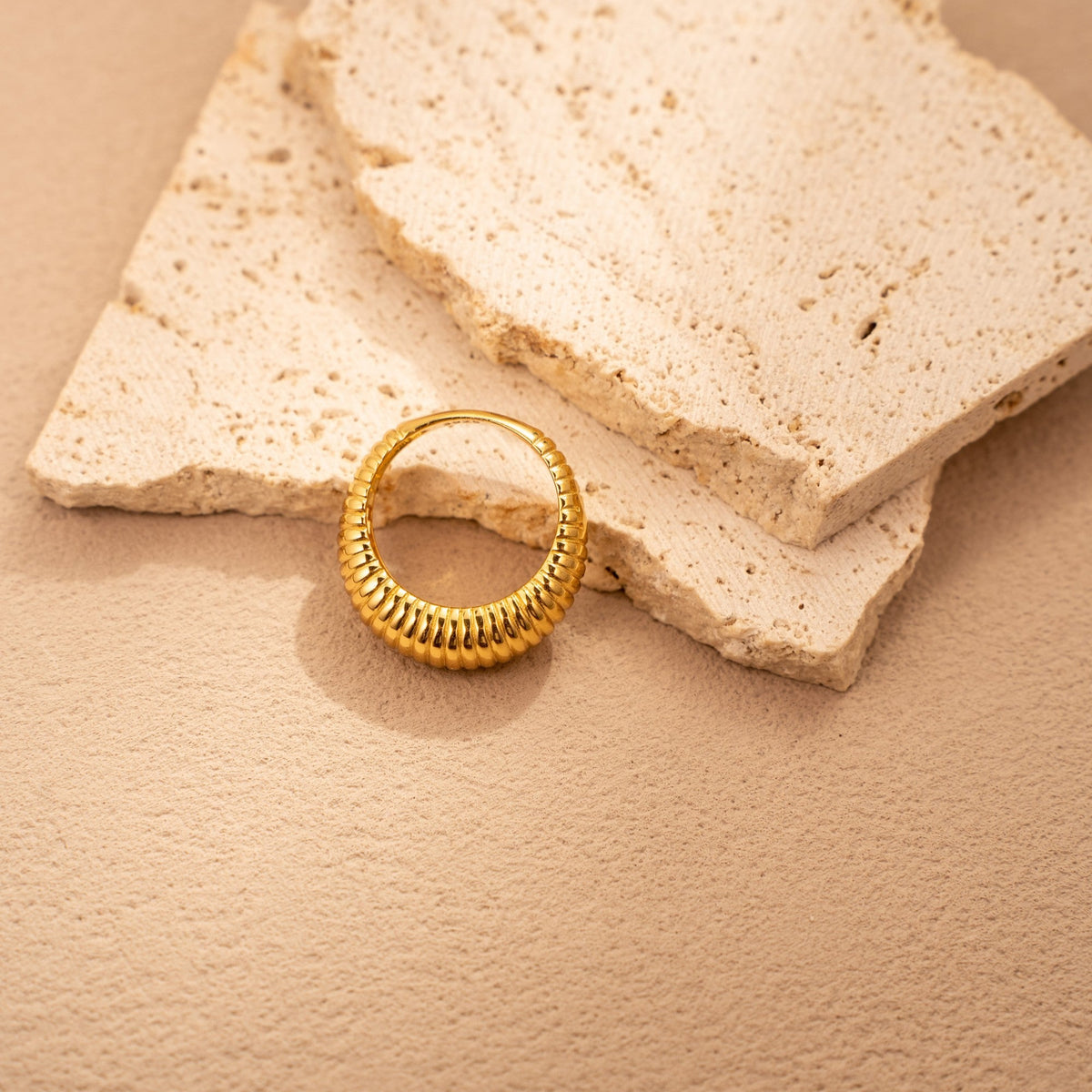 Sunlit Rhythm Ring – 18K Gold Vermeil on 925 Silver – View 9 | ARTTOO STUDIO