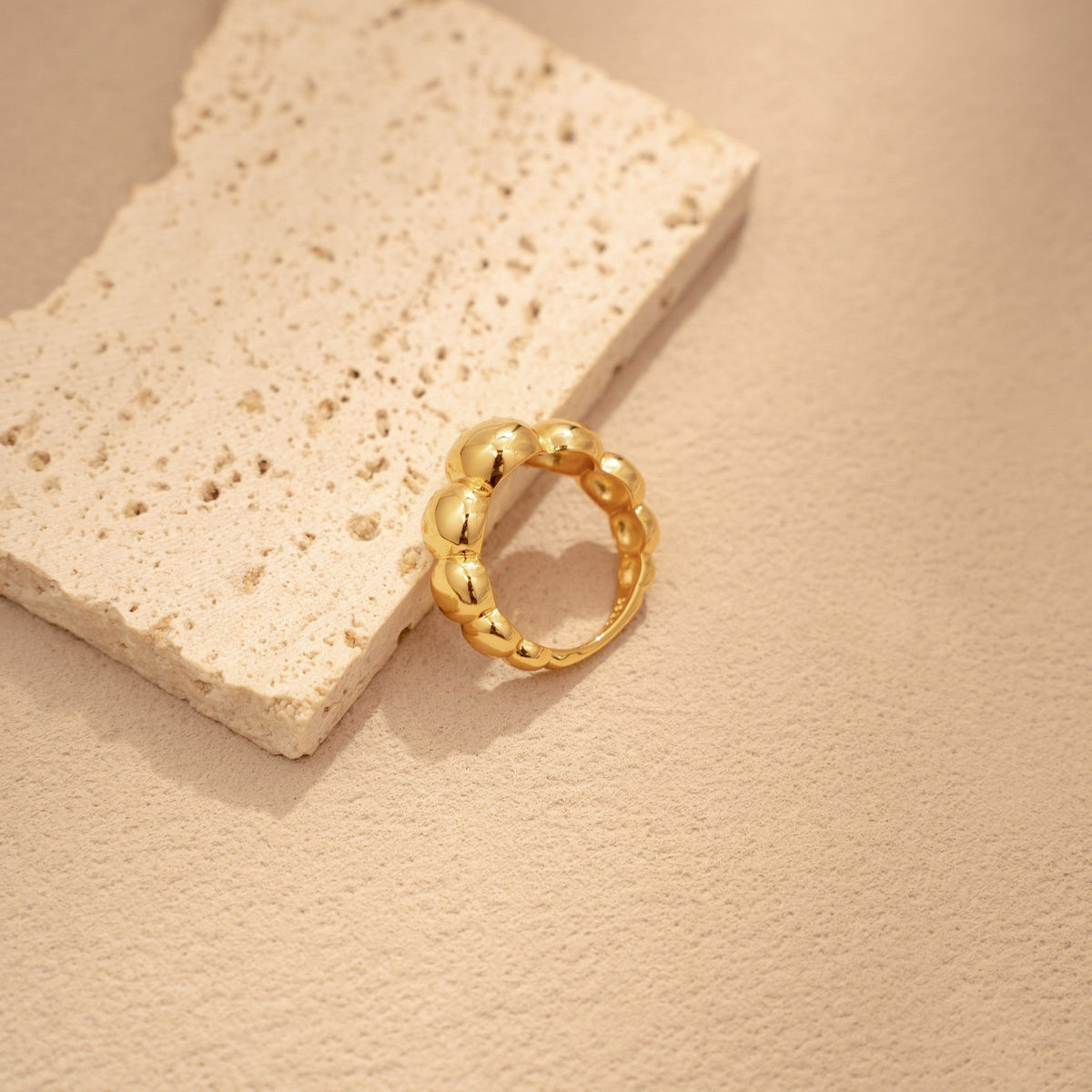 Mondo Dome Ring – 18K Gold Plated 925 Silver – View 6 | ARTTOO STUDIO
