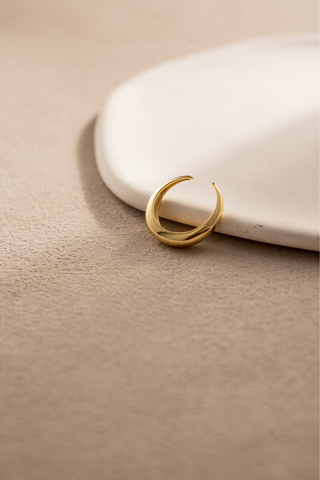 Moon Halo Band Ring – 18K Gold Vermeil on 925 Silver – View 5 | ARTTOO STUDIO