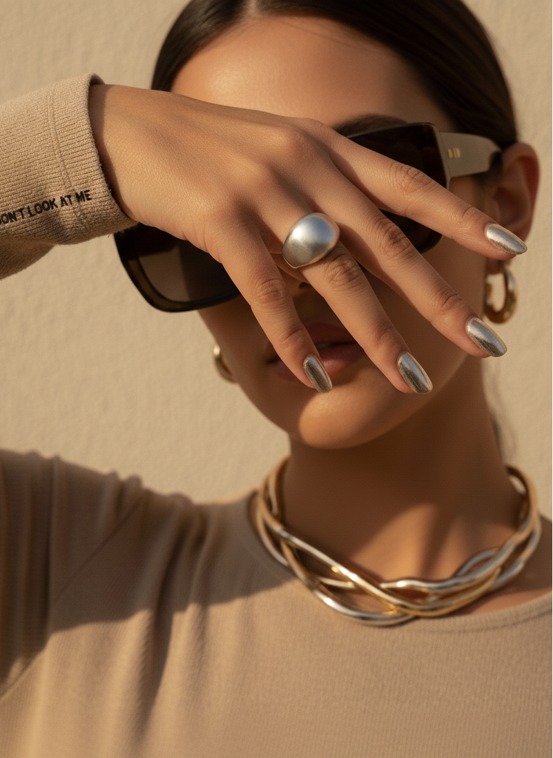 Matte Arc Ring – 925 Silver with Brushed Finish – Detail and Craftsmanship | ARTTOO STUDIO