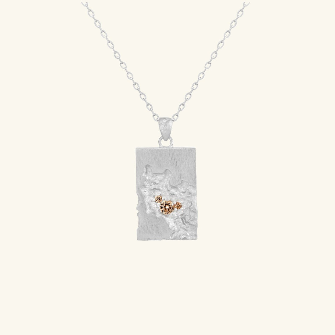 Stardust Relic Pendant Necklace – 925 Silver with 18K Gold Plating – Detail and Craftsmanship | ARTTOO STUDIO
