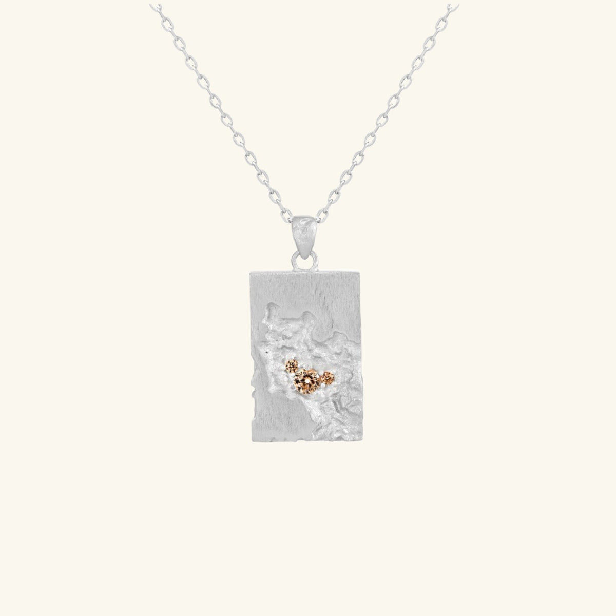 Stardust Relic Pendant Necklace – 925 Silver with 18K Gold Plating – Detail and Craftsmanship | ARTTOO STUDIO