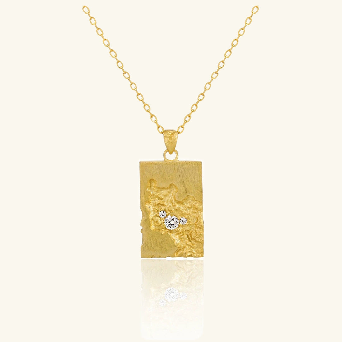 Stardust Relic Pendant Necklace – 925 Silver with 18K Gold Plating – Minimalist Jewelry | ARTTOO STUDIO