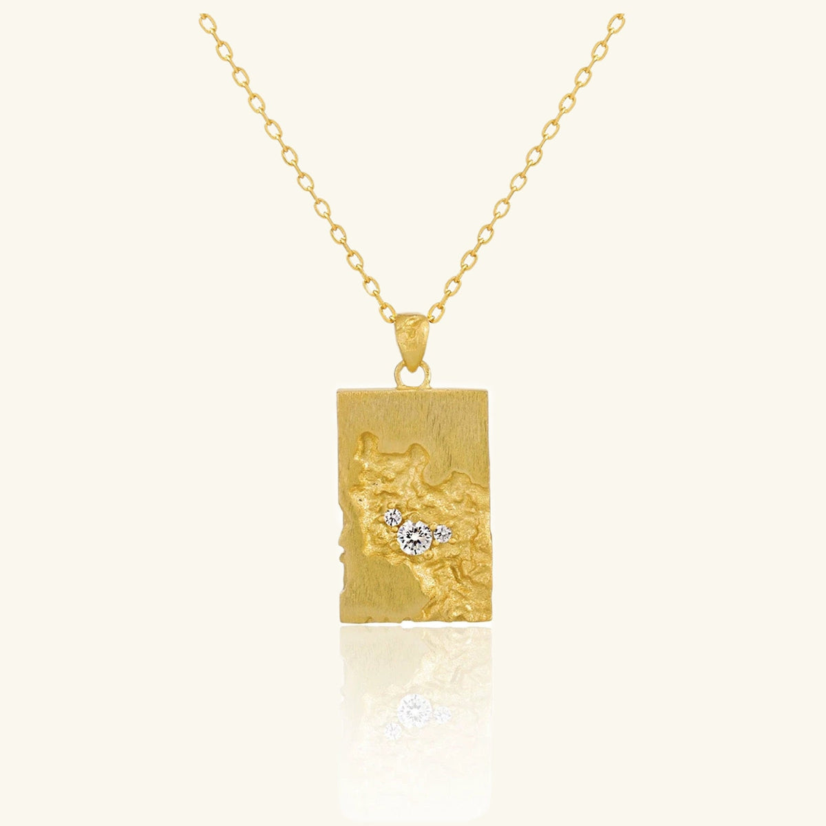 Stardust Relic Pendant Necklace – 925 Silver with 18K Gold Plating – Minimalist Jewelry | ARTTOO STUDIO
