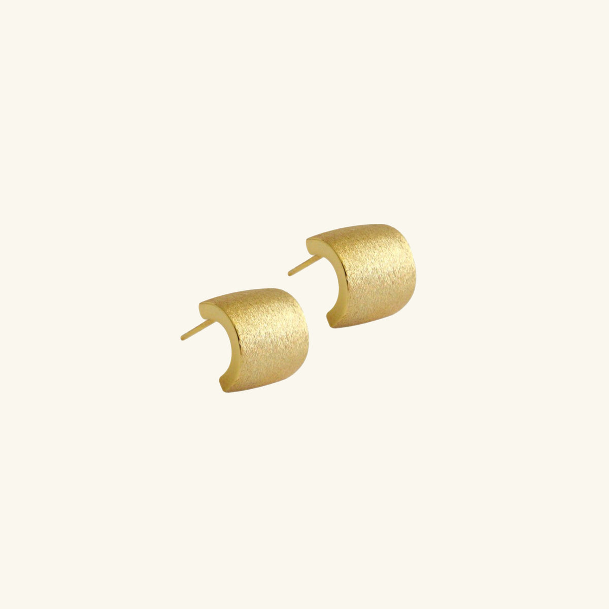 Time Curl Hoop Earrings – 925 Silver with 18K Gold Plating – Minimalist Jewelry | ARTTOO STUDIO