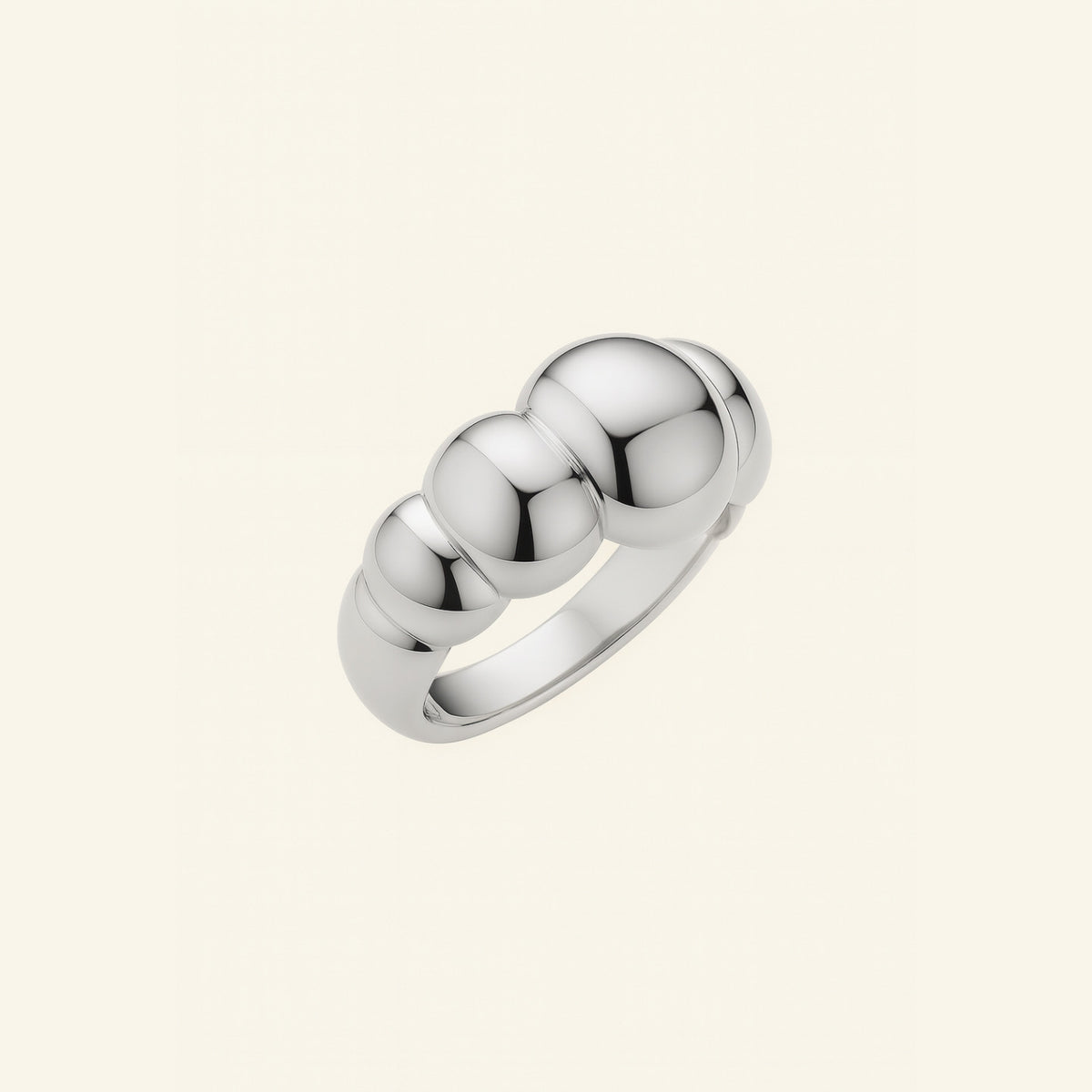 Mondo Dome Ring – 18K Gold Plated 925 Silver – Detail and Craftsmanship | ARTTOO STUDIO