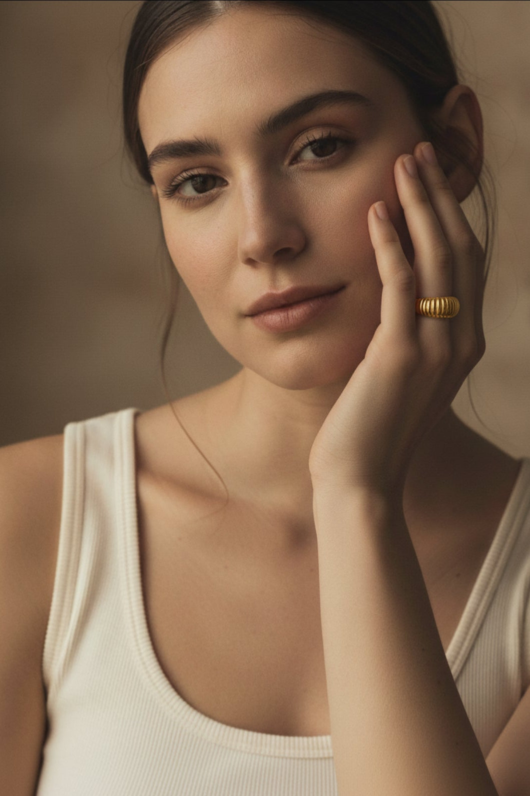 Sunlit Rhythm Ring – 18K Gold Vermeil on 925 Silver – Lifestyle & On-Model Look | ARTTOO STUDIO