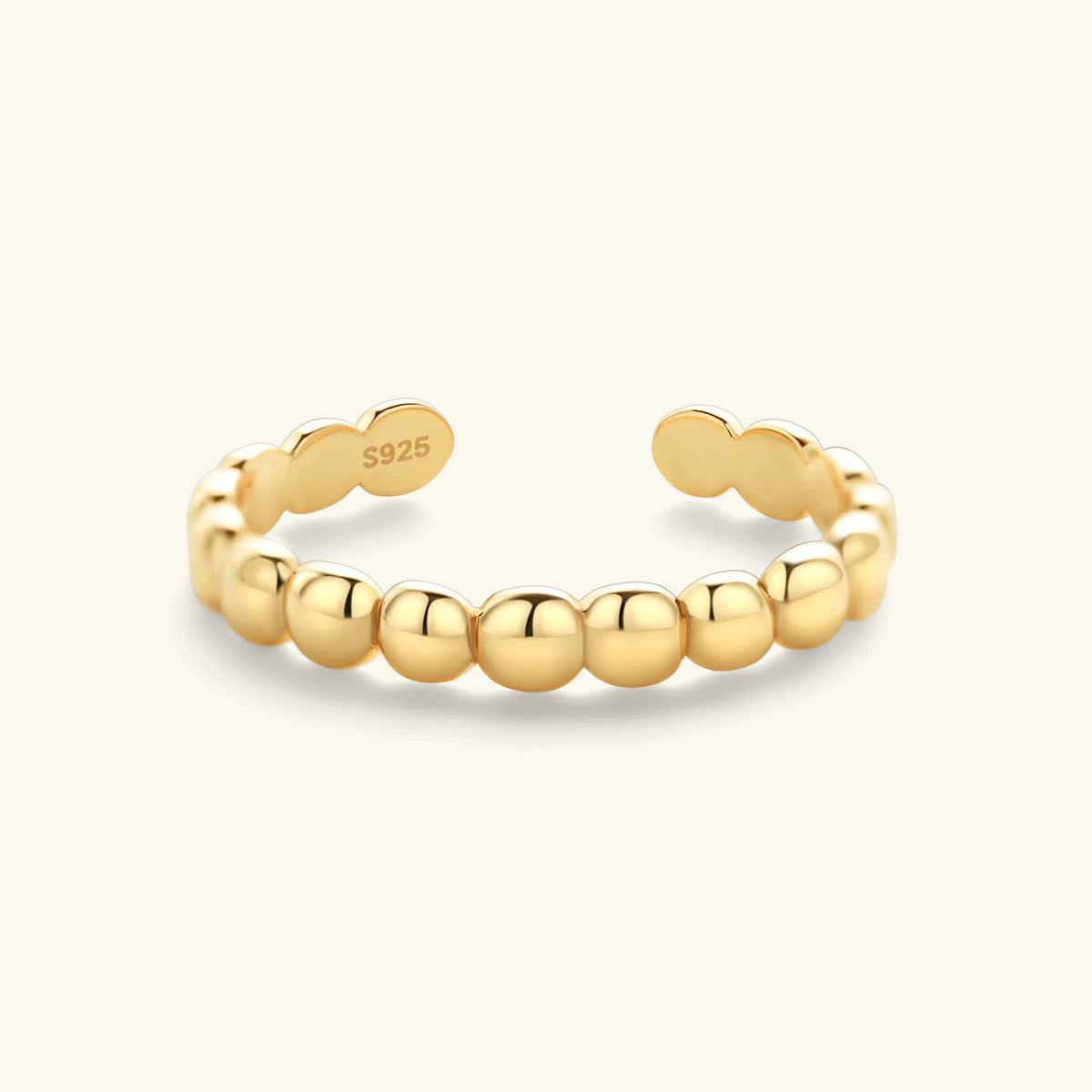 Polished Bead Ring – Dainty 925 Silver Earrings in Gold or Silver – Minimalist Jewelry | ARTTOO STUDIO