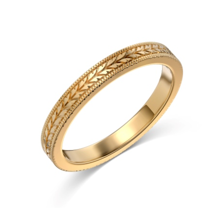 Roman Oath Columns Couple Rings – 18K Gold Vermeil on 925 Silver – View 7 | ARTTOO STUDIO