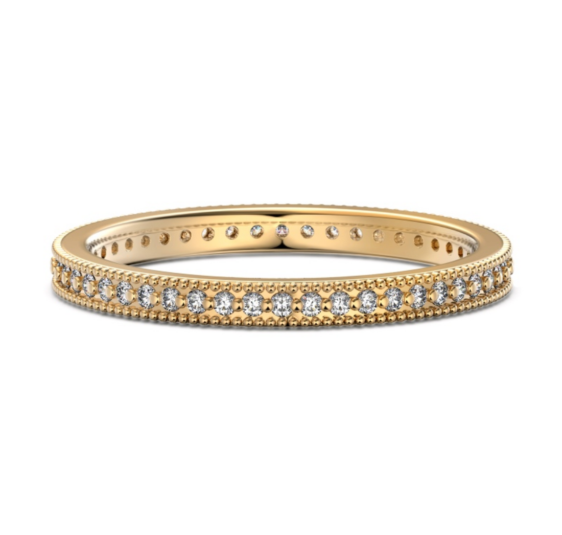 Roman Oath Columns Couple Rings – 18K Gold Vermeil on 925 Silver – View 9 | ARTTOO STUDIO