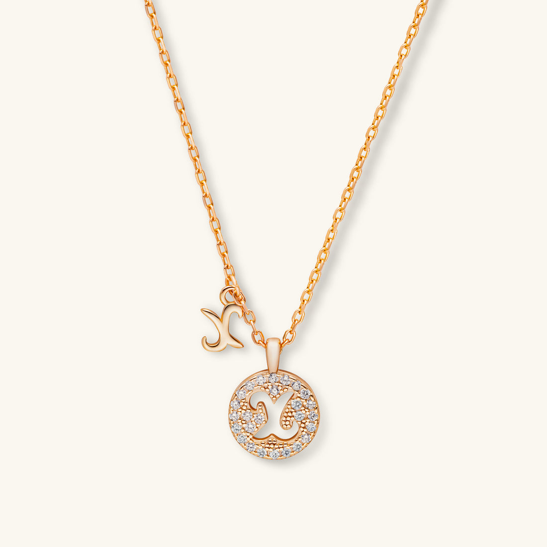 Alphabet Pendant Necklace – Personalized 925 Silver with 18K Gold Plating – Lifestyle & On-Model Look | ARTTOO STUDIO