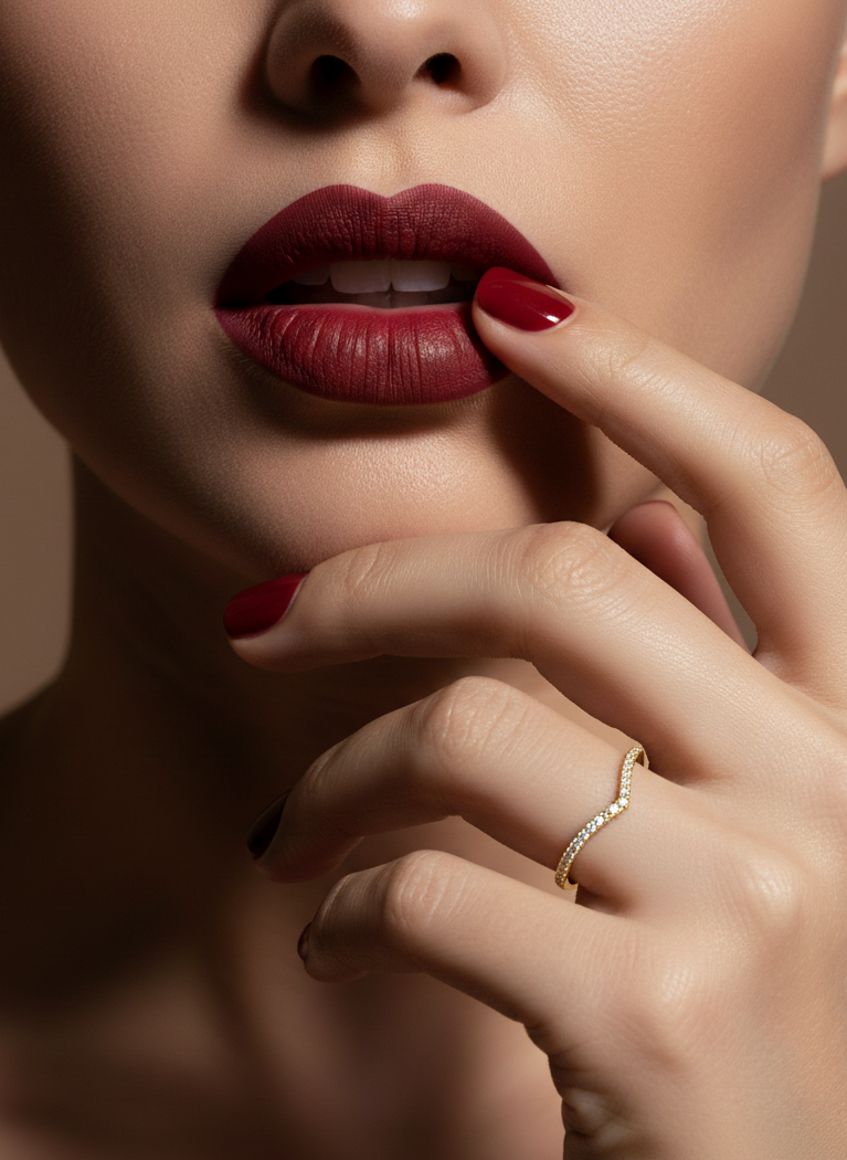 V-Shaped Zircon Ring – 18K Gold Vermeil on 925 Silver – Detail and Craftsmanship | ARTTOO STUDIO